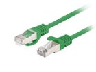 Lanberg, patchcord, kat. 6, FTP, 0,5m, zielony, 10 szt.