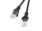 Lanberg, patchcord, kat. 6, UTP, 1,5m, czarny, 10 szt.