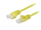 Lanberg, patchcord, kat. 6, UTP, 1,5m, żółty, 10 szt.