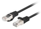 Lanberg, patchcord, KAT.5E UTP, 2m, czarny, FLUKE PASSED, 10 szt.