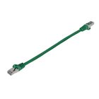 Lanberg, patchcord, KAT.6 FTP, 0.25m, zielony, FLUKE PASSED, 10 szt.