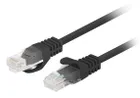 Lanberg, patchcord, KAT.6 UTP, 2m, czarny, FLUKE PASSED, 10 szt.