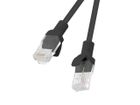 Lanberg, patchcord, UTP, PCU5-10CC-0500-BK, RJ45 - RJ45, 5m, UTP, kat. 5e, czarny