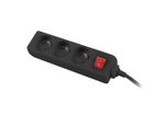 Lanberg, przedłużacz, 1,5 m, PS1-03E-0150-BK