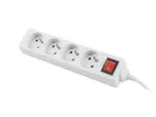 Lanberg, przedłużacz, 1,5 m, PS1-04E-0150-W