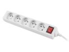 Lanberg, przedłużacz, 1,5 m, PS1-05E-0150-W