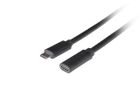 Lanberg, przedłużacz, USB-C M/F 3.1, 0.5m, czarny