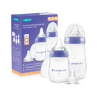 Lansinoh, NaturalWave, zestaw startowy butelek do karmienia ze smoczkami, rozmiar S, M, L