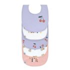 Lassig, Happy Fruits Cherry, zestaw śliniaków bawełnianych, 3m+, 5 szt.