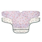 Lassig, Happy Rascals, zestaw śliniaków z długim rękawem, Heart Lavender, 6m+, 2 szt.