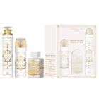 Lattafa, Bade'e Al Oud Honor & Glory, zestaw: woda perfumowana spray, 100 ml + dezodorant spray, 200 ml + odświeżacz powietrza, 300 ml
