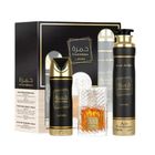 Lattafa, Khamrah, zestaw: woda perfumowana, spray, 100 ml + dezodorant, spray, 200 ml + odświeżacz powietrza, 300 ml