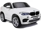 Lean Cars, BMW X6M, pojazd na akumulator, biały