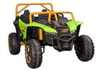 Lean Cars, Buggy Arctic Cat Wildcat XX, pojazd na akumulator, 24V14AH, zielony