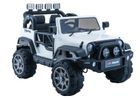 Lean Cars, Jeep, pojazd na akumulator, HP012, biały