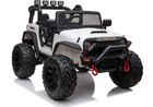 Lean Cars, Jeep, pojazd na akumulator, JC666, biały