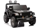 Lean Cars, Jeep Rubicon, pojazd na akumulator 4-4, DK-JWR556 4-200W 24V, czarny