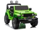 Lean Cars, Jeep Rubicon, pojazd na akumulator 4-4, DK-JWR556 4-200W 24V, zielony