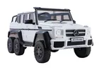 Lean Cars, Mercedes-Benz G63 6-4, pojazd na akumulator, biały