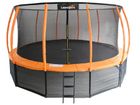 Lean Sport, Best, trampolina, 12ft, czarno-pomarańczowa