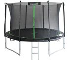 Lean Sport, Pro, trampolina, 14ft, czarno-zielona