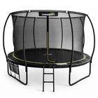 Lean Sport, trampolina ogrodowa z siatką wewnętrzną, czarno-zielona, 366 cm, 12ft