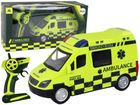 Lean Toys, ambulans, interaktywny pojazd zdalnie sterowany, żółty