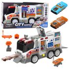 Lean Toys, ambulans na napęd, światło i dźwięk