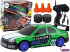 Lean Toys, autko sportowe, zdalnie sterowane, wymienne koła, zielone, 1:24
