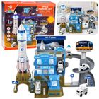 Lean Toys, baza kosmiczna z rakietą, pojazd interaktywny