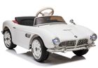 Lean Toys, BMW Retro, pojazd na akumulator, biały