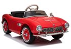 Lean Toys, BMW Retro, pojazd na akumulator, czerwony lakierowany