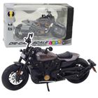 Lean Toys, Chopper, motocykl, pojazd interaktywny, czarno-szary, 1:12