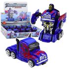 Lean Toys, Ciężarówka, 2w1 z napędem niebieska