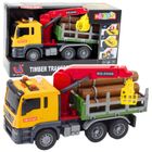 Lean Toys, ciężarówka z dźwigiem do drewna, pojazd interaktywny