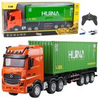 Lean Toys, ciężarówka z kontenerem, pojazd zdalnie sterowany, 1:18