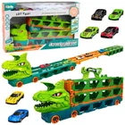 Lean Toys, dinozaur, ciężarówka transporter rozkładany z autkami 4w1