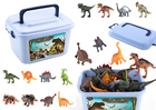 Lean Toys, Dinozaury, zestaw figurek w pudełku, 46 elementów