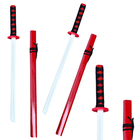 Lean Toys, drewniana katana miecz samuraja, czerwony, 70 cm