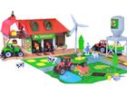 Lean Toys, farma z traktorem i akcesoriami, zestaw z pojazdem, 48 elementów