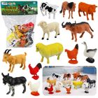 Lean Toys, Farma, zwierzęta gospodarskie, zestaw figurek, 12 szt.