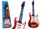 Lean Toys, gitara elektryczna, interaktywna, czerwona