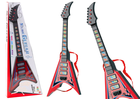 Lean Toys, gitara elektryczna, interaktywna, czerwona