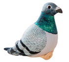 Lean Toys, gołąb grzywacz, maskotka, szary, 20 cm