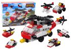 Lean Toys, Helikopter, klocki konstrukcyjne 6w1, 117 elementów