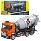 Lean Toys, Huina, betoniarka, pojazd metalowy, pomarańczowa, 1:50