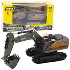 Lean Toys, Huina, koparka gąsienicowa, pojazd metalowy, czarna, 1:50