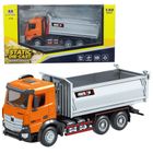 Lean Toys, Huina, wywrotka, pojazd ciężarowy, pomarańczowa, 1:50