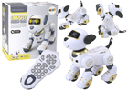 Lean Toys, interaktywny robot pies, zdalnie sterowany, żółty