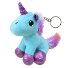 Lean Toys, jednorożec, brelok-maskotka, niebieski, 12 cm